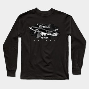 Saab 32 Lansen Swidish plane Long Sleeve T-Shirt